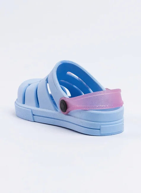Babuche Infantil Menina Azul Borboleta