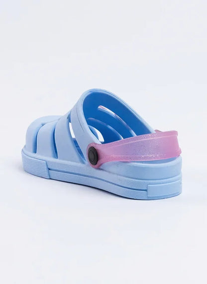 Babuche Infantil Menina Azul Borboleta