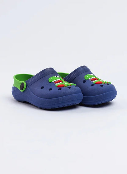 Babuche Infantil Menino Marinho Jacaré divertido