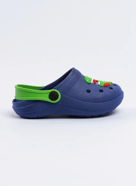 Babuche Infantil Menino Marinho Jacaré divertido