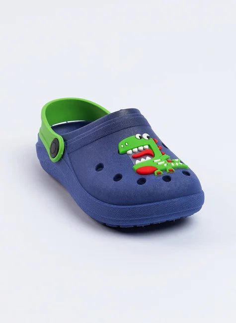 Babuche Infantil Menino Marinho Jacaré divertido
