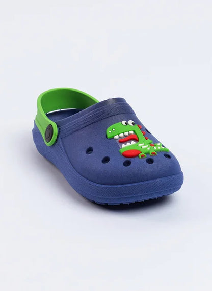 Babuche Infantil Menino Marinho Jacaré divertido